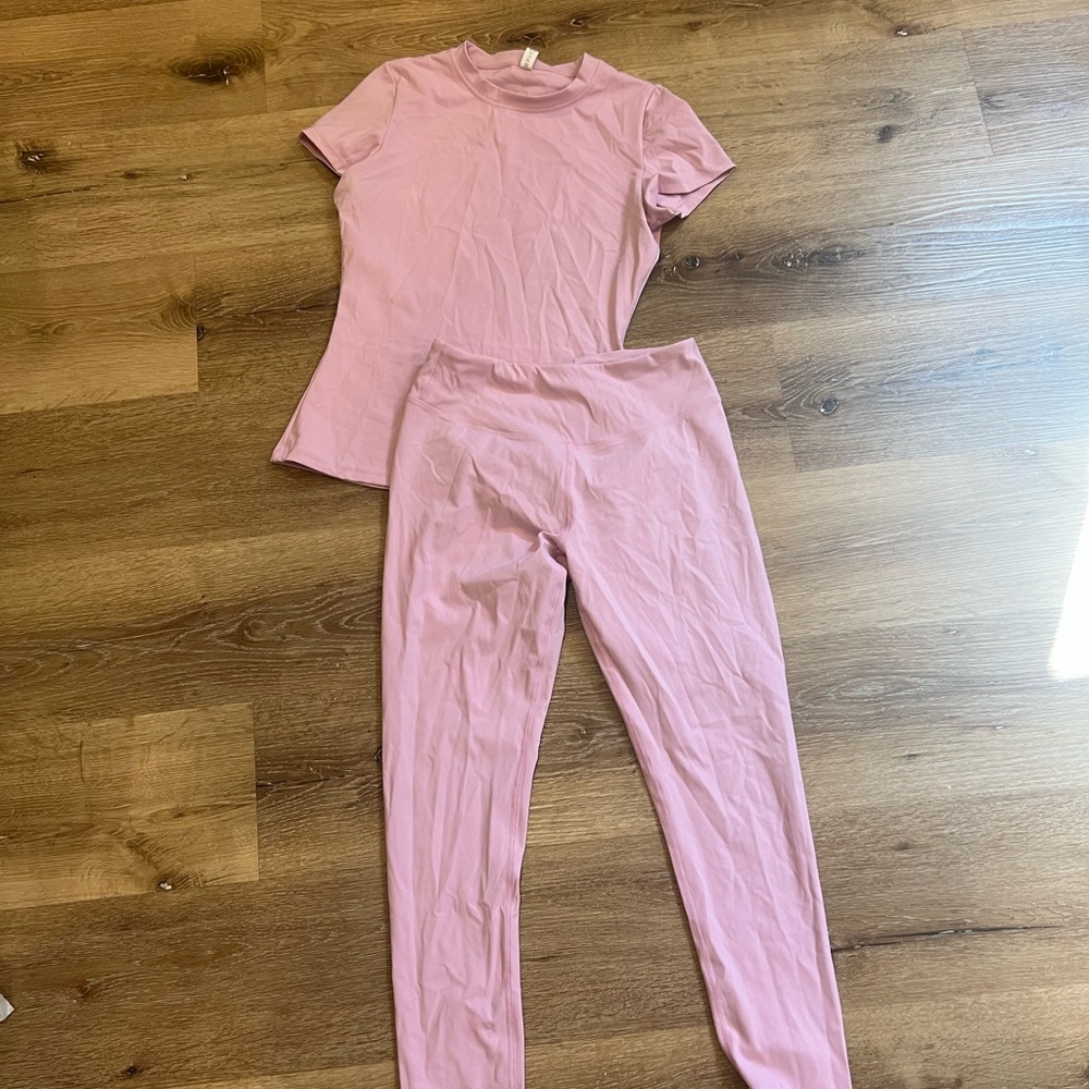 Pink Women's Pants & Jumpsuit Set